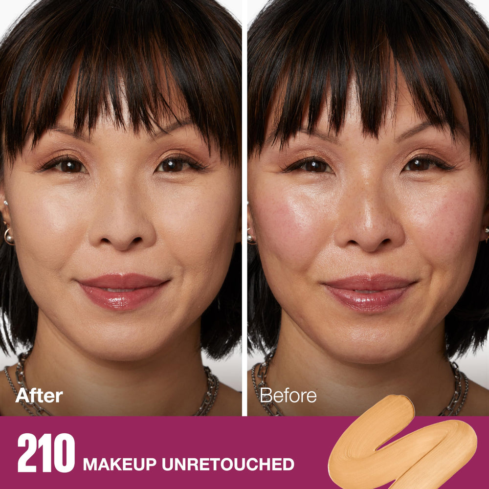Maybelline fundación SPF 20: hidratación diaria y protección solar suave.