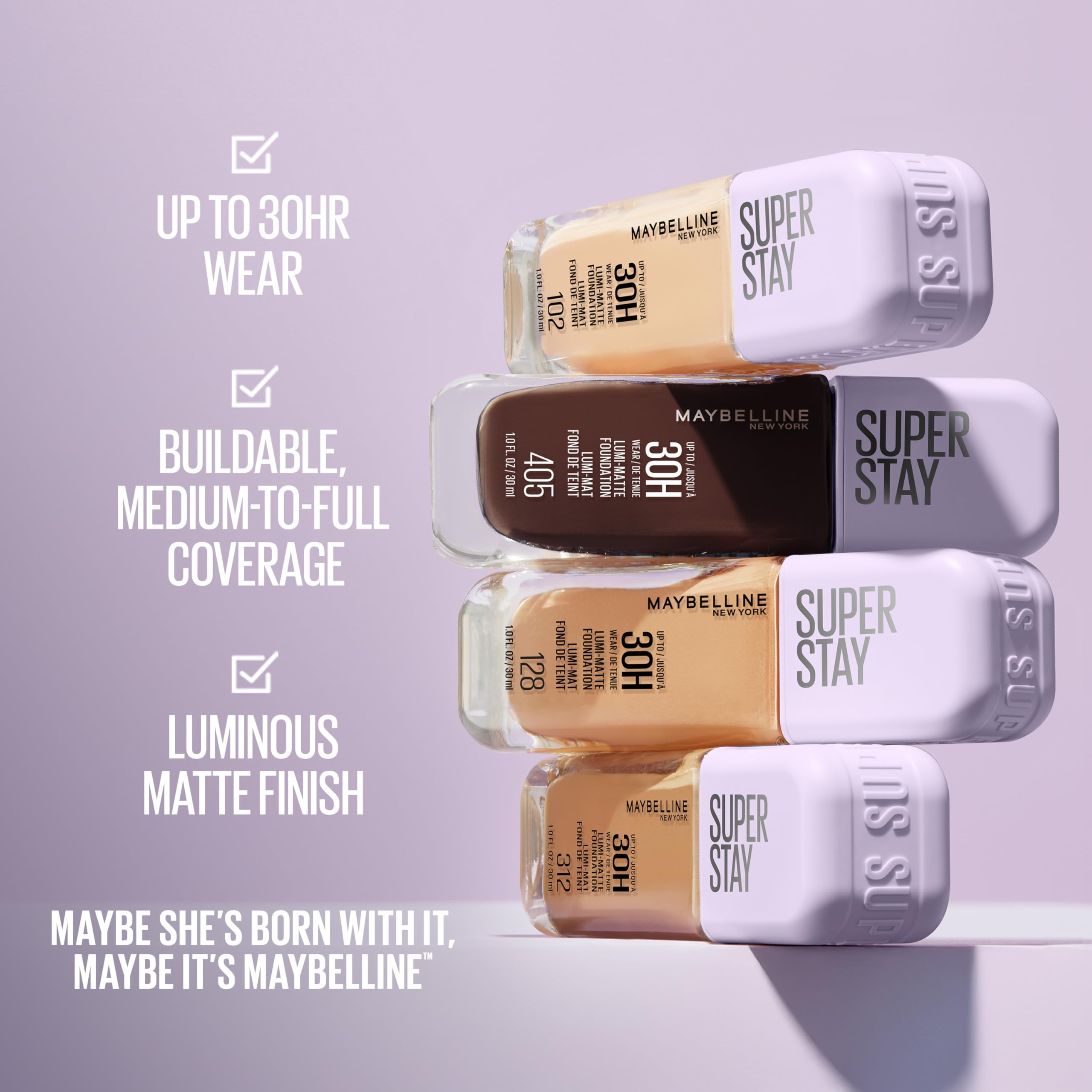 Fundación vegana de Maybelline: no comedogénica para piel sensible