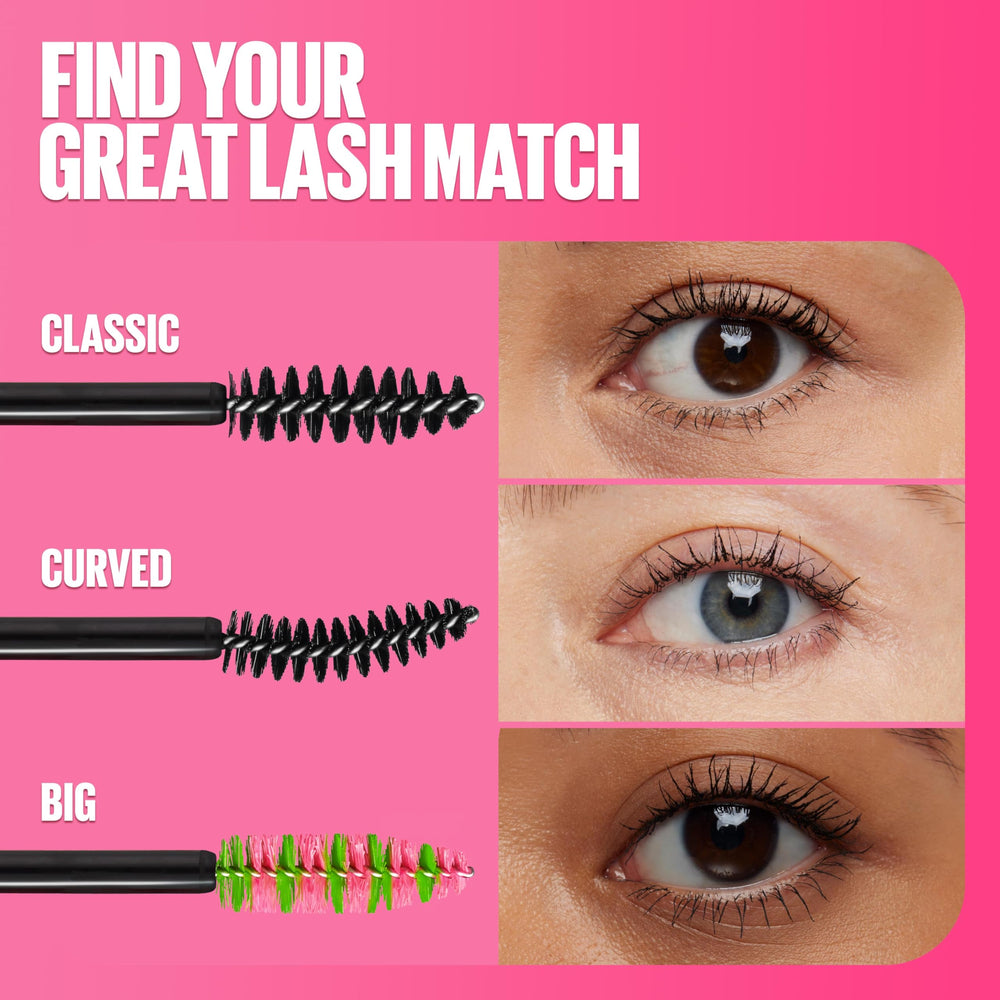 Maybelline Great Lash BIG mascara packaging and branding on box