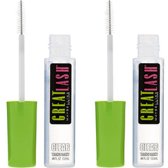 Maybelline Great Lash Clear Mascara con aplicador-cepillo para definir pestañas y cejas.