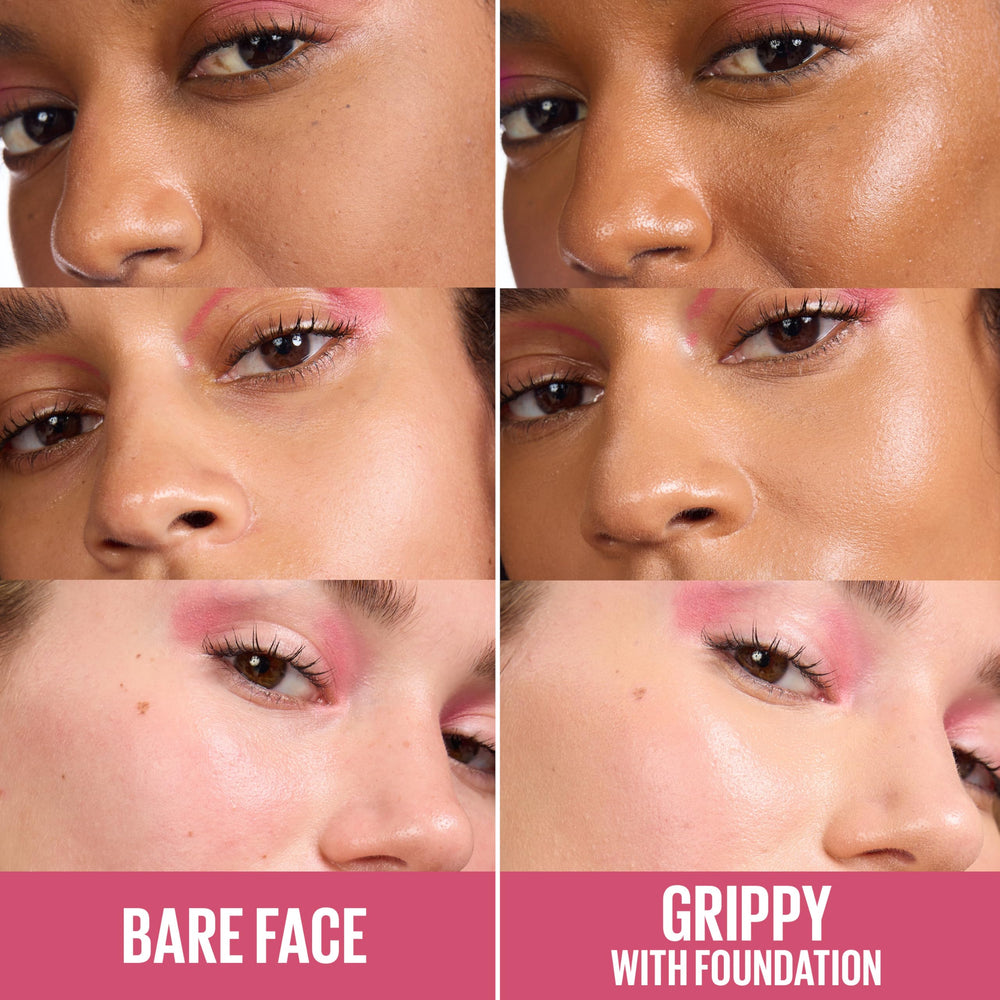 Maybelline Grippy Serum Primer textura serum, sensación suave que se transforma al aplicar.