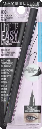Maybelline Hyper Easy Liquid Pen, agarre hexagonal para control estable.