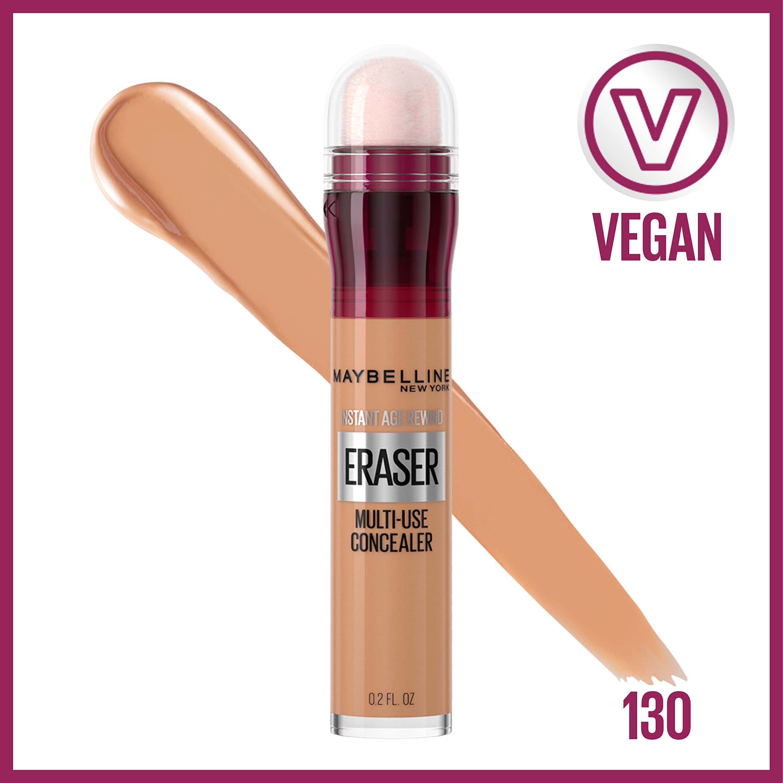 Maybelline Instant Age Rewind, aplicador suave para difuminar bajo los ojos.