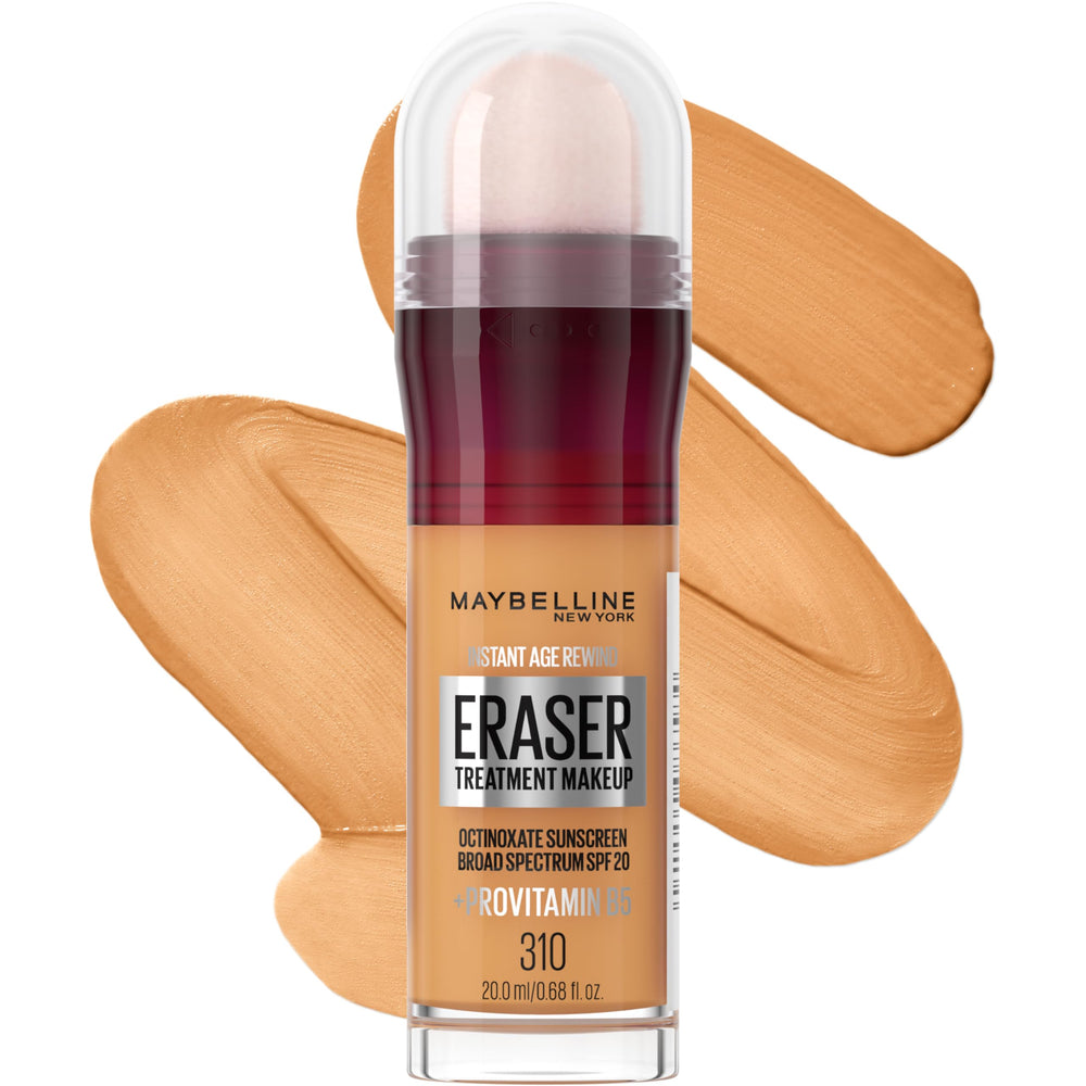 Maybelline Instant Age Rewind base en bote difuminando tono desigual para un aspecto natural