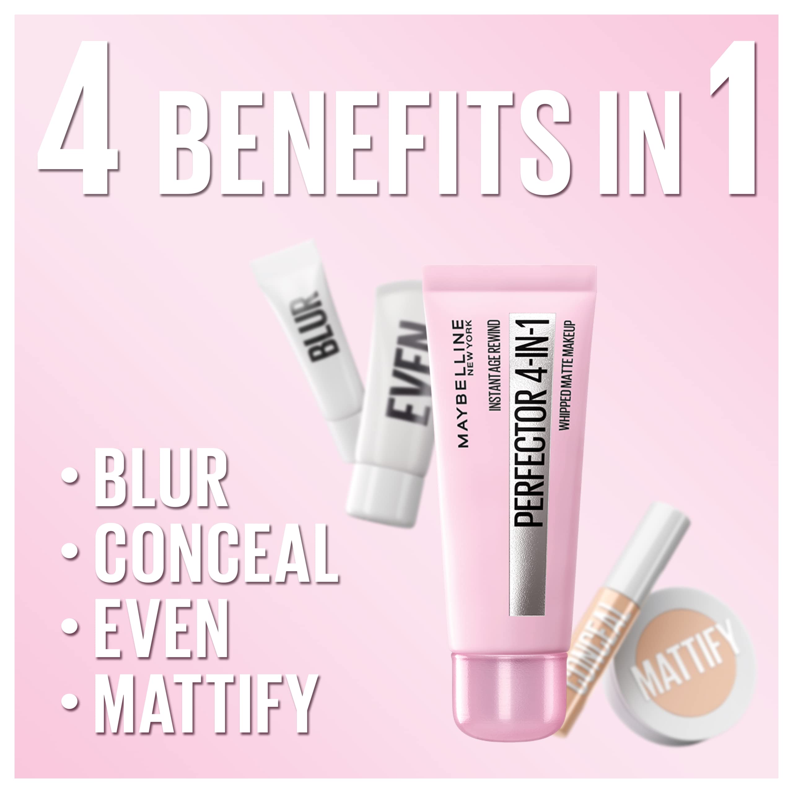 MAYBELLINE Instant Age Rewind Cobertura ligera que se adapta al tono