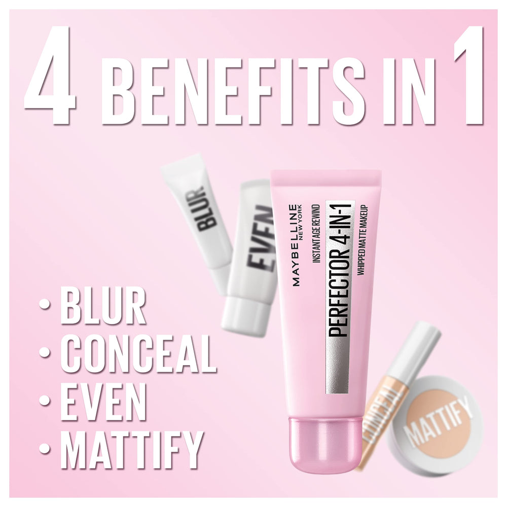 MAYBELLINE Instant Age Rewind Cobertura ligera que se adapta al tono