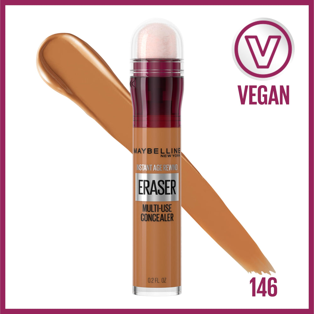 Close-up of Maybelline Instant Age Rewind concealer wand for precise application.