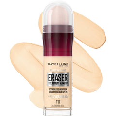 Maybelline Instant Age Rewind Eraser con aplicador-esponja para un acabado natural y uniforme.