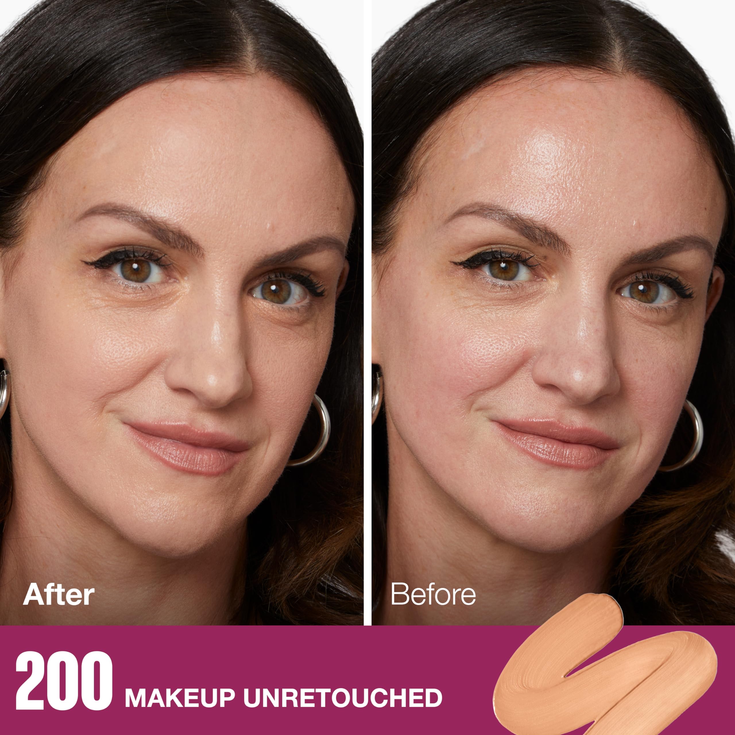 Maybelline Instant Age Rewind Eraser, cobertura natural y acabado ligero.