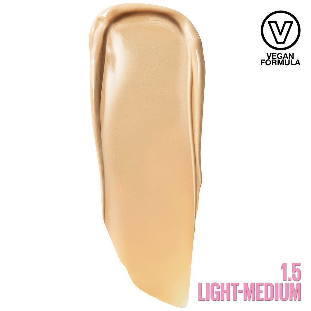 Maybelline Instant Age Rewind Glow ofrece cobertura ligera para un aspecto natural.