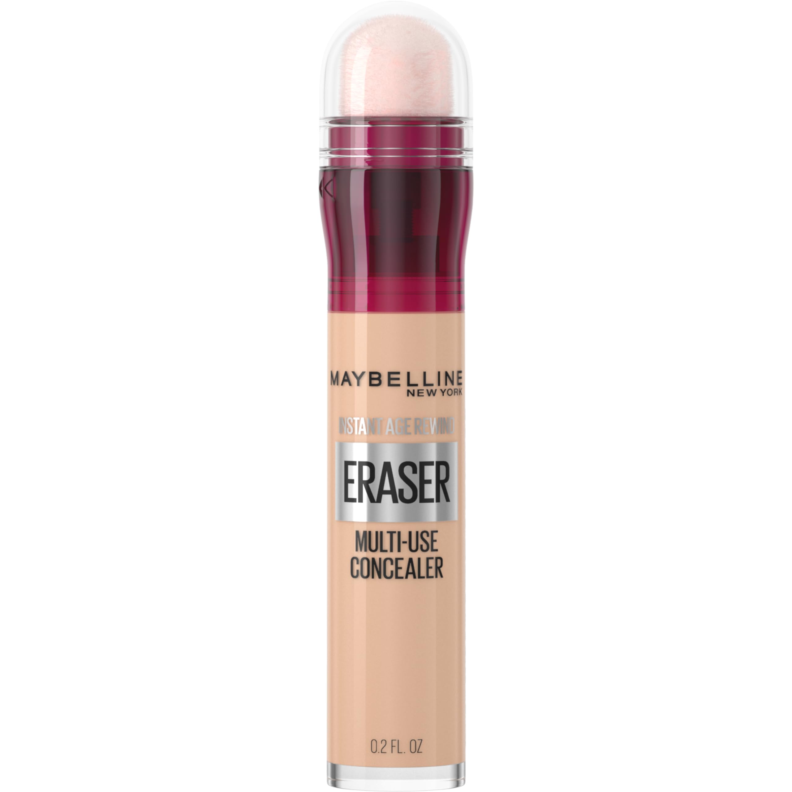 Maybelline Instant Age Rewind packaging varies to showcase shade options on shelf