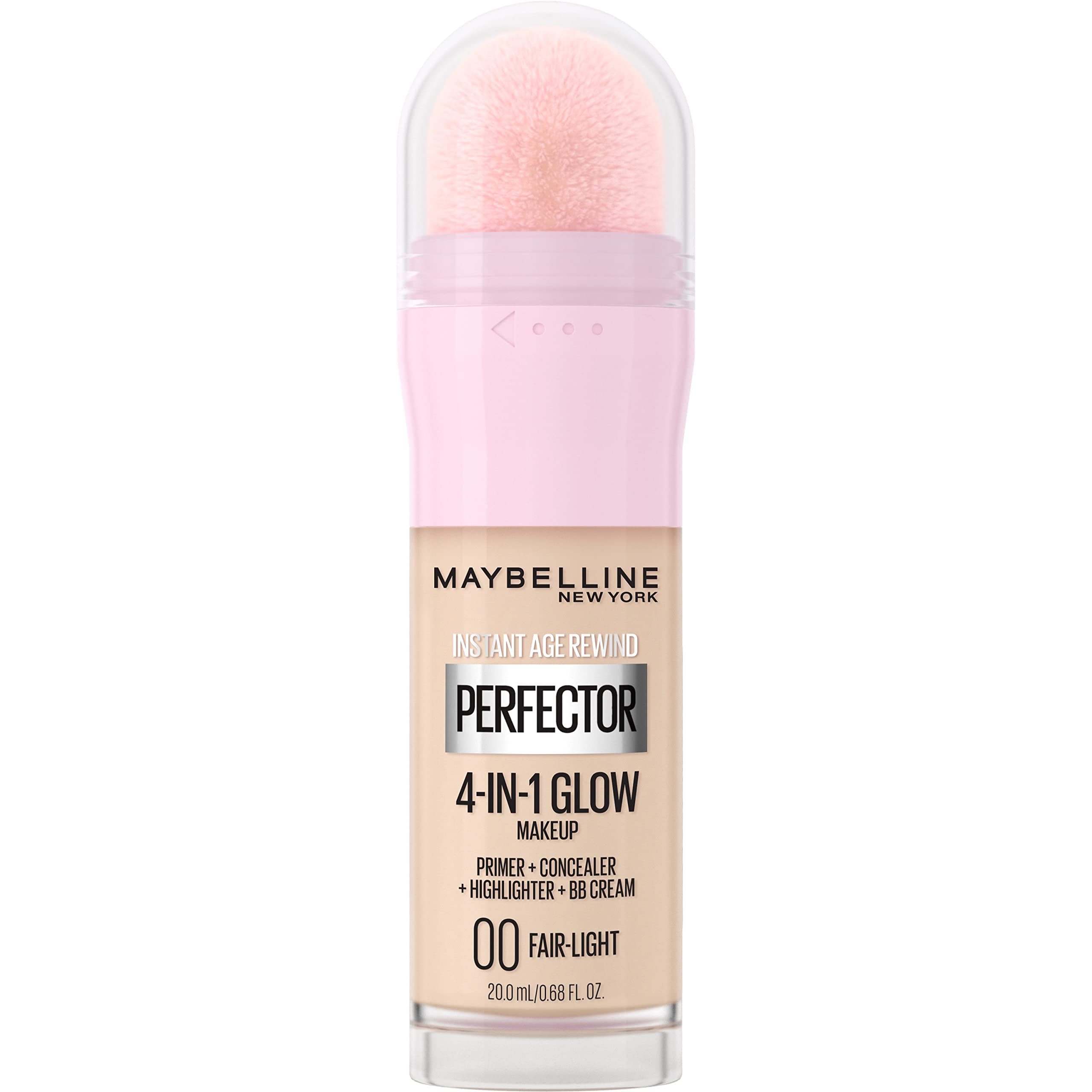Maybelline Instant Perfector Glow bottle showing multitasker concept for radiant base