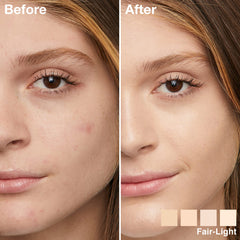 Swatch on skin reveals natural glow and even tone