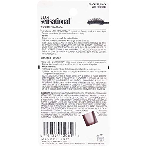 Maybelline Lash Sensational completes an eye look with a bold mascara finish.