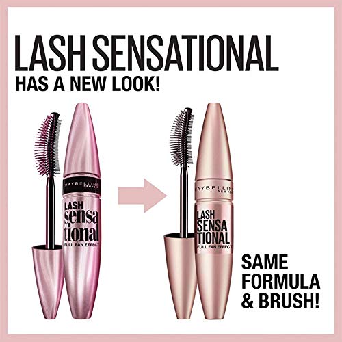 Maybelline Lash Sensational demonstrates full-fan lashes with layered definition.
