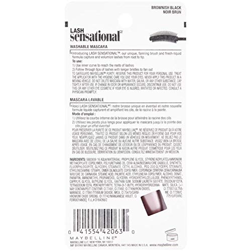 Maybelline Lash Sensational, apto para ojos sensibles y uso cómodo.