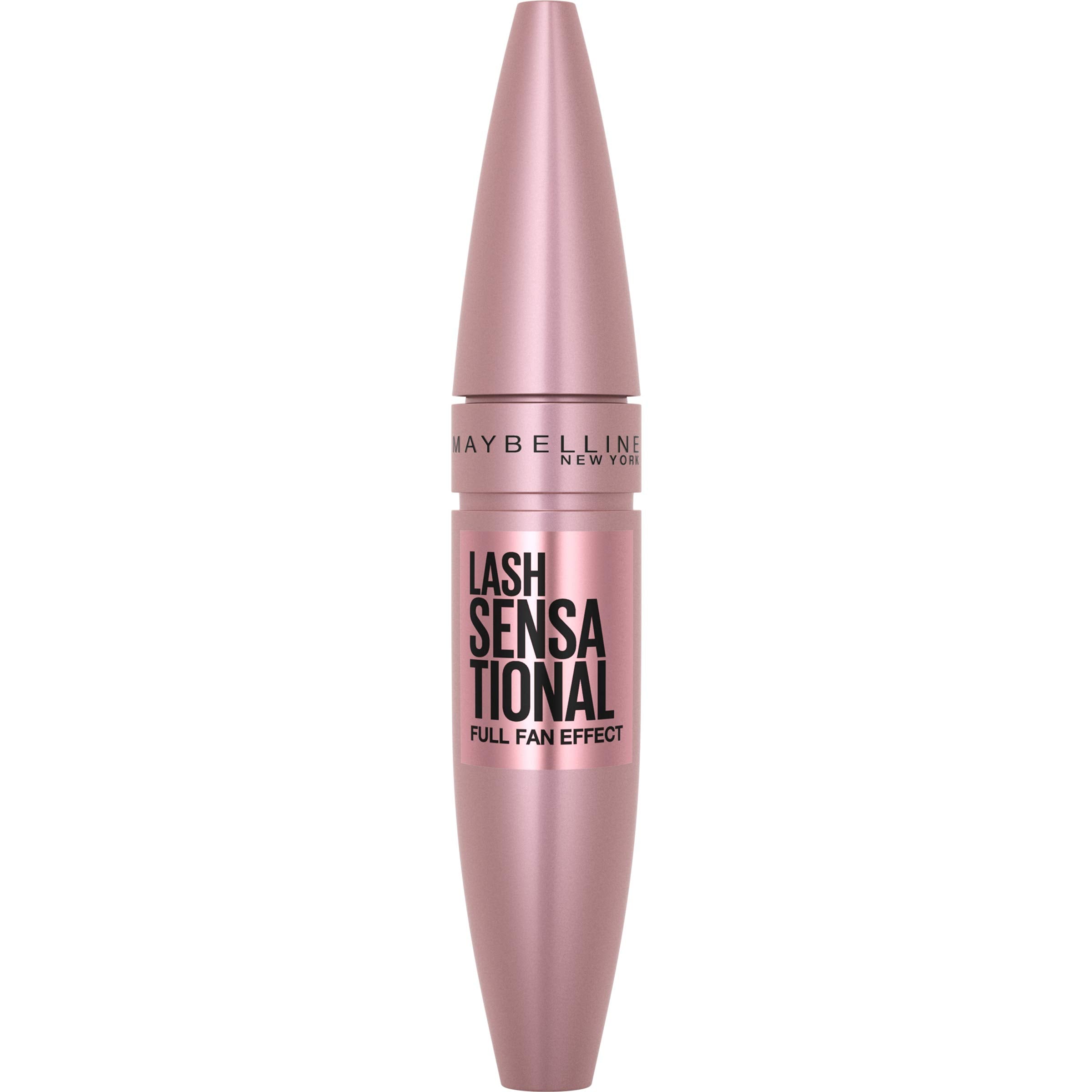 Maybelline Lash Sensational no-clump application for smooth, defined lashes.