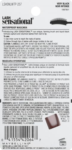 Maybelline Lash Sensational ofrece volumen visible en cada pestaña.