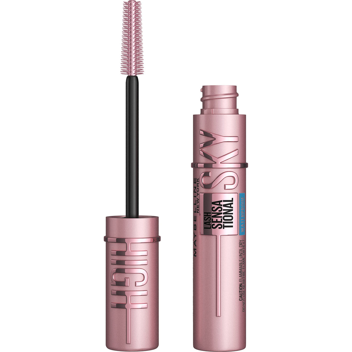 MAYBELLINE Lash Sensational Sky High con aplicador Flex Tower, alarga y volumeniza pestañas