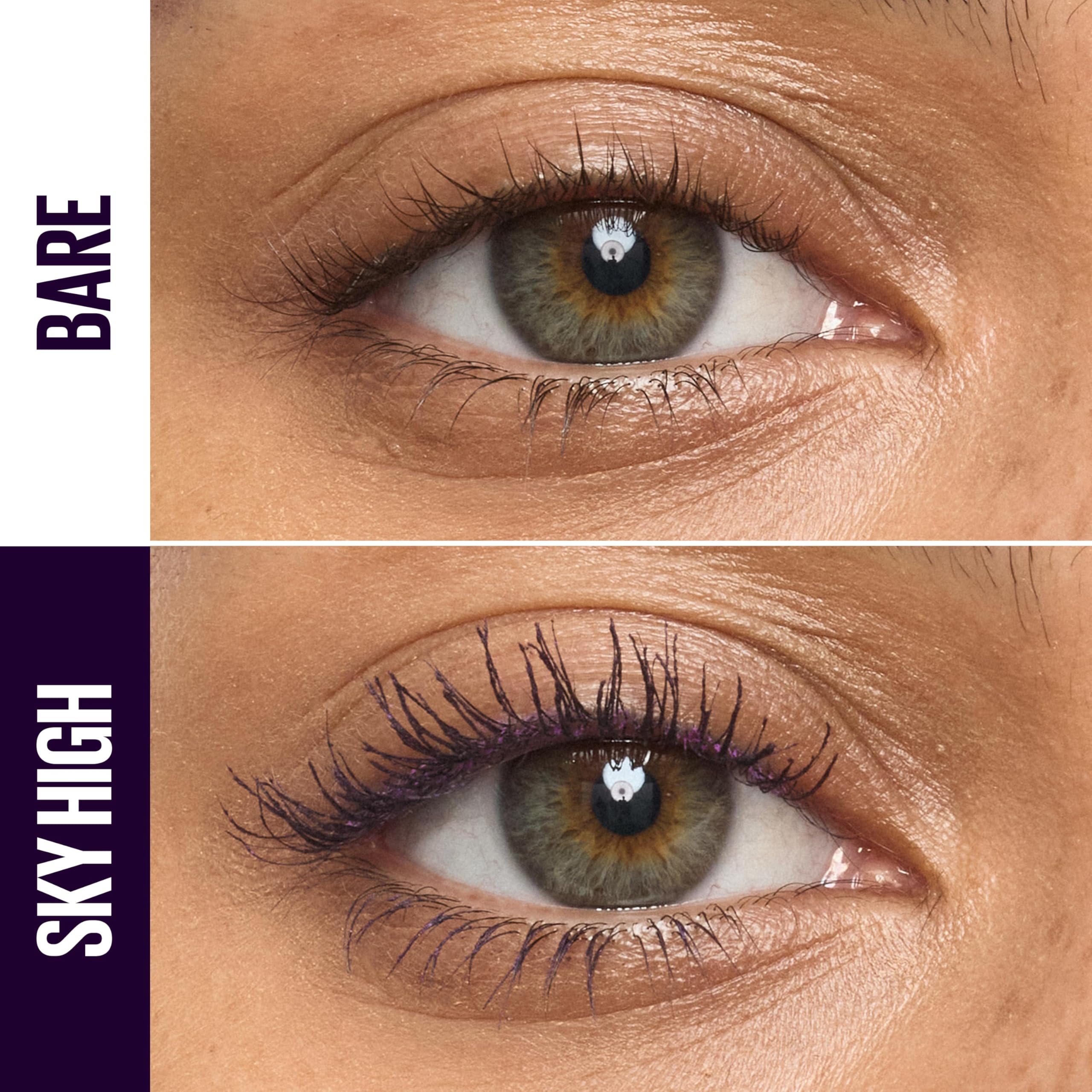 Maybelline Lash Sensational Sky High, volumen total y pestañas definidas para uso diario.