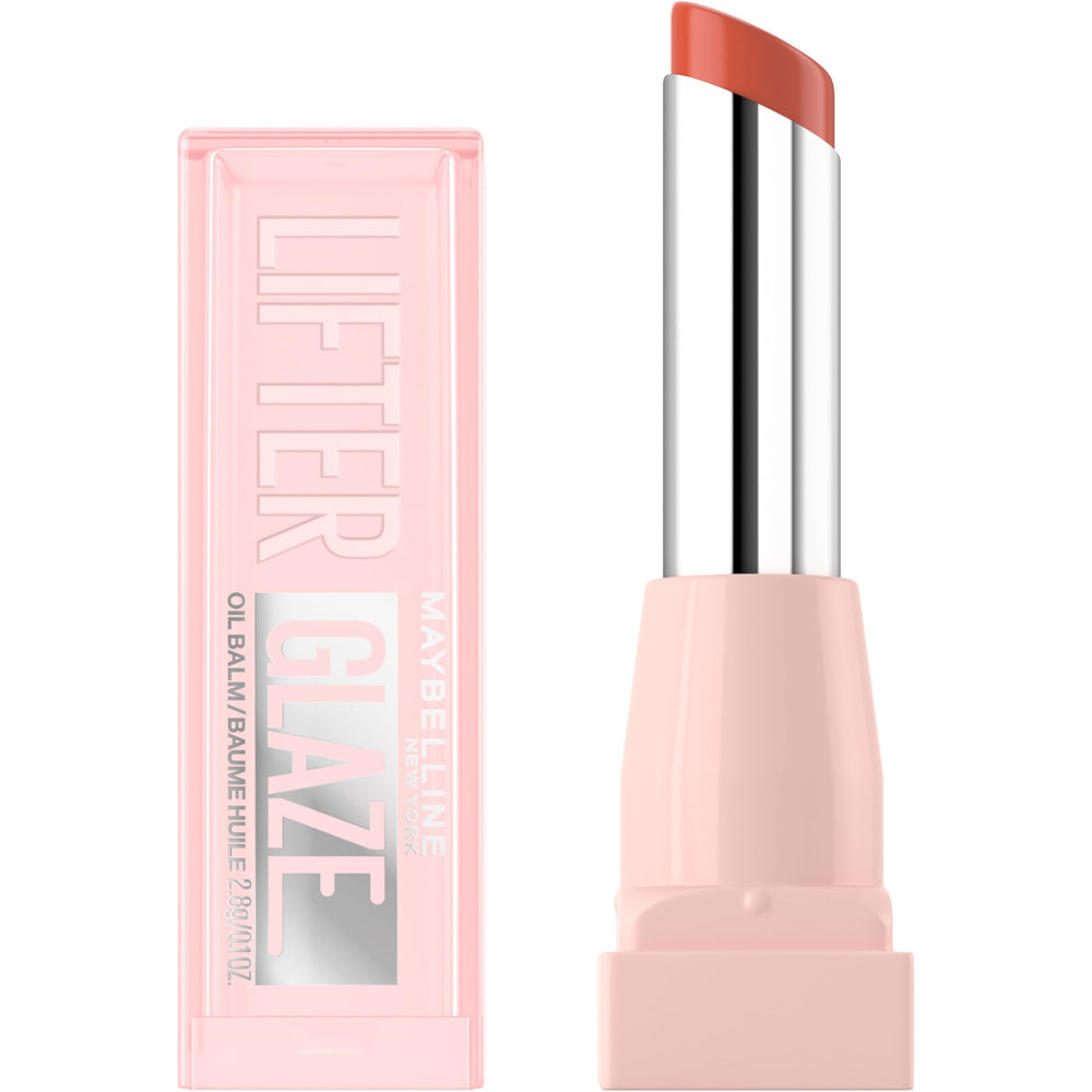 Maybelline Lifter Glaze lip balm in a jar with caramel glow for glossy hydration