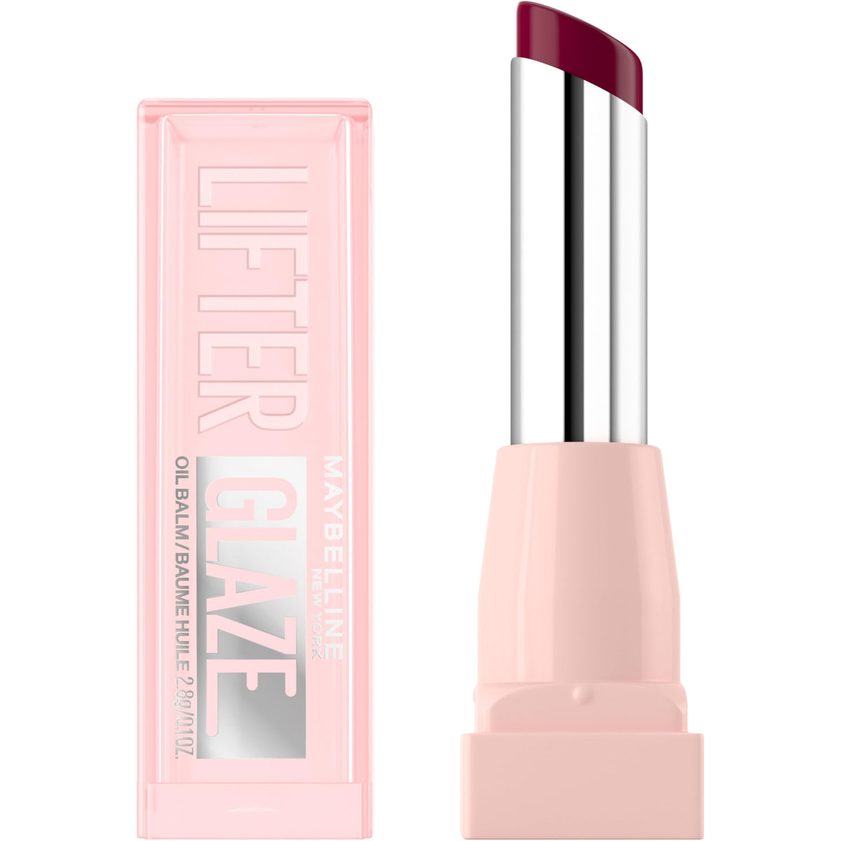 Maybelline Lifter Glaze packaging tube for on-the-go hydration.