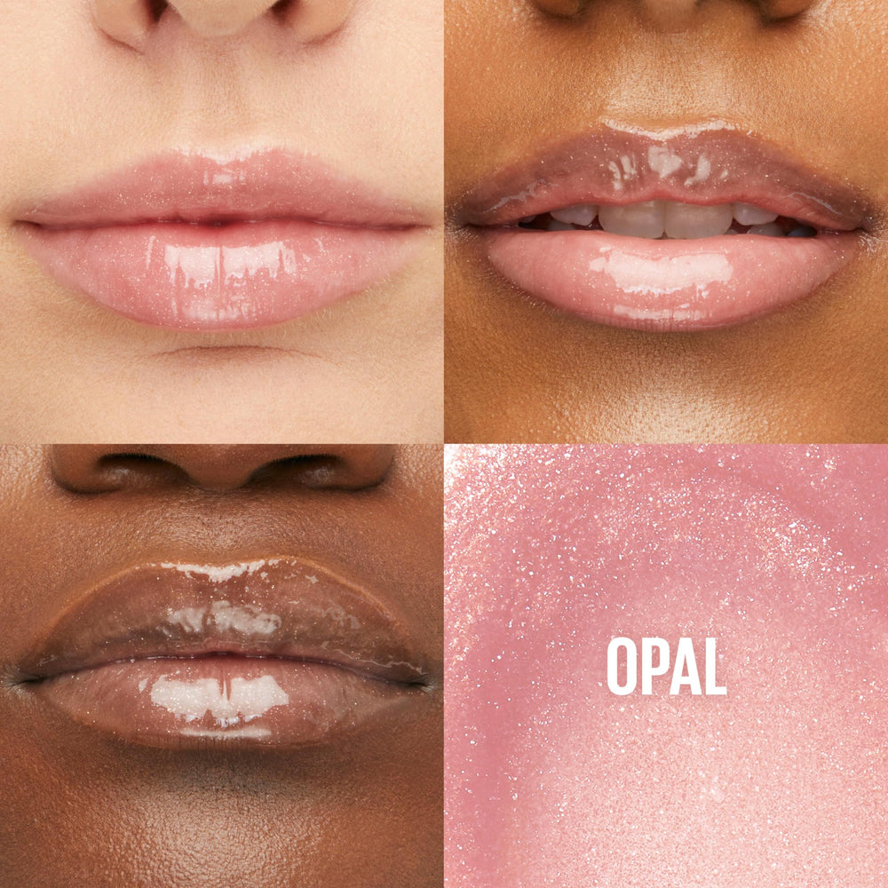Maybelline Lifter Opal brillo transparente para labios con efecto volumen suave.