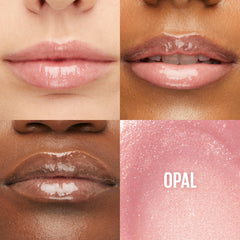 Maybelline Lifter Opal brillo transparente para labios con efecto volumen suave.