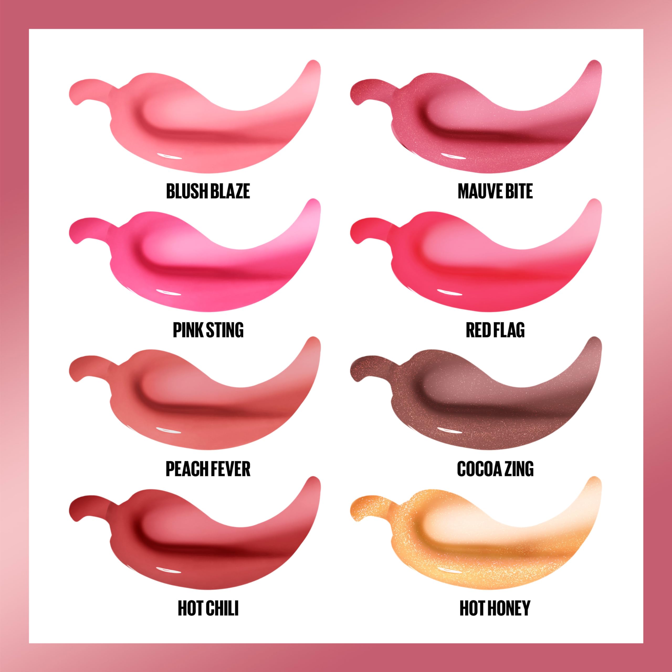 MAYBELLINE Lifter Gloss Plump tono Peach Fever para brillo suave.