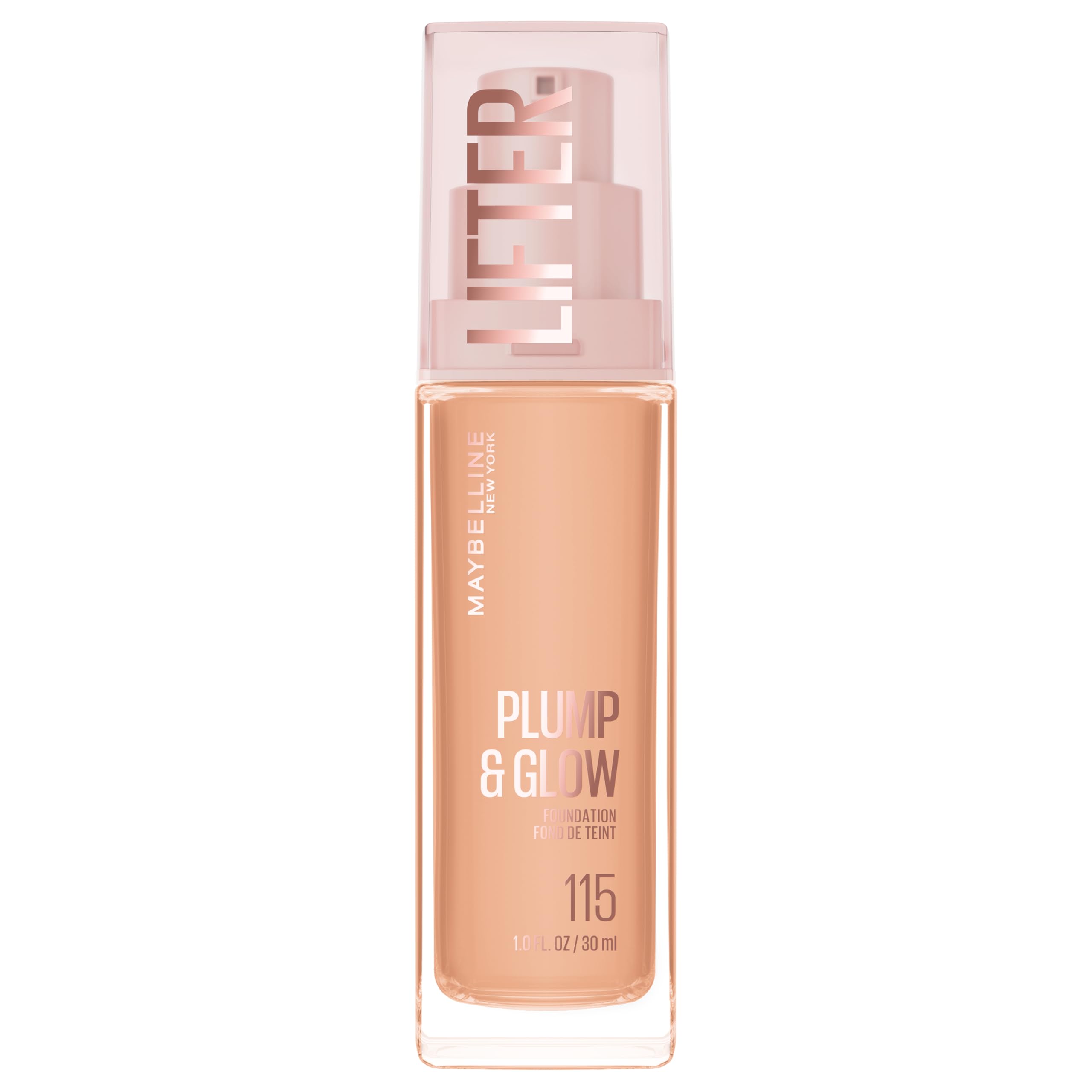Maybelline Lifter Plump & Glow, bote: acabado hidratante y luminoso