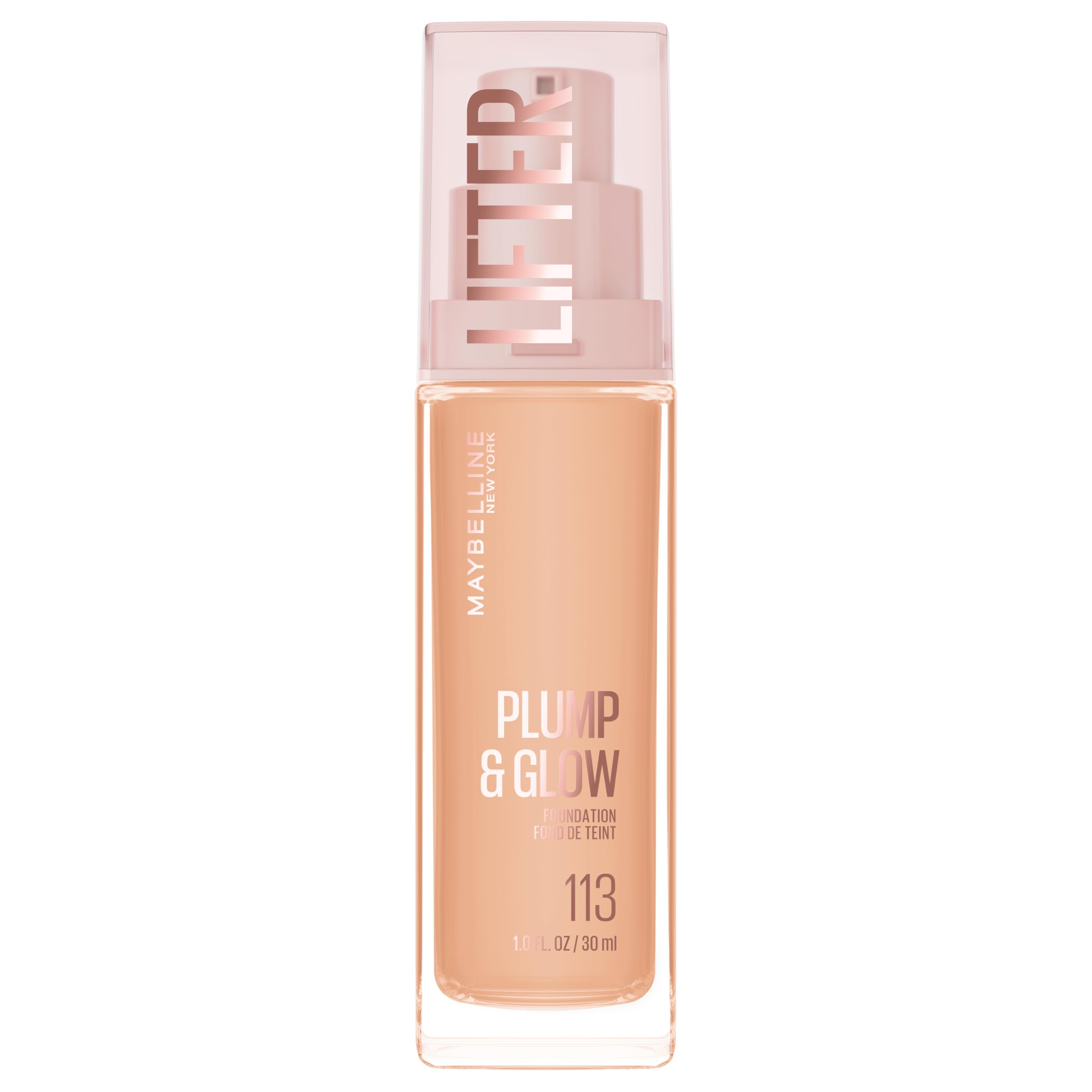 Maybelline Lifter Plump & Glow: envase y etiqueta, presentación lista para uso diario