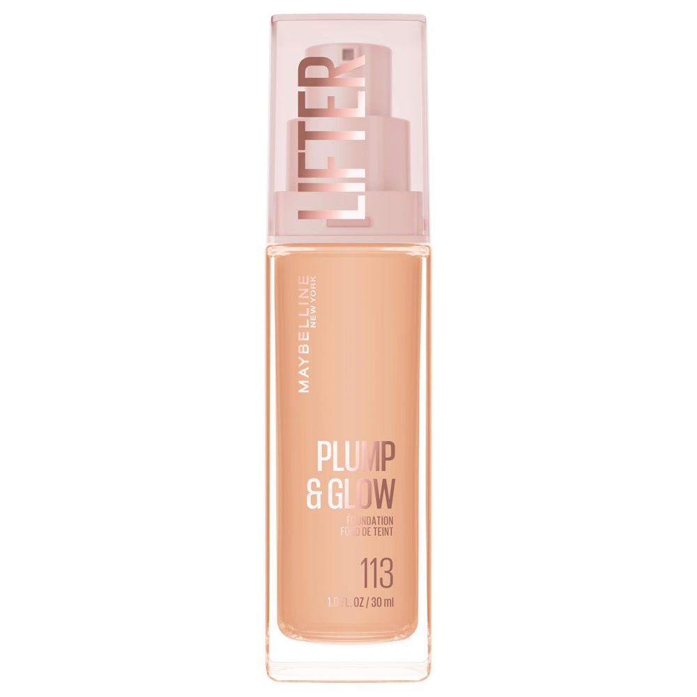 Maybelline Lifter Plump & Glow: envase y etiqueta, presentación lista para uso diario