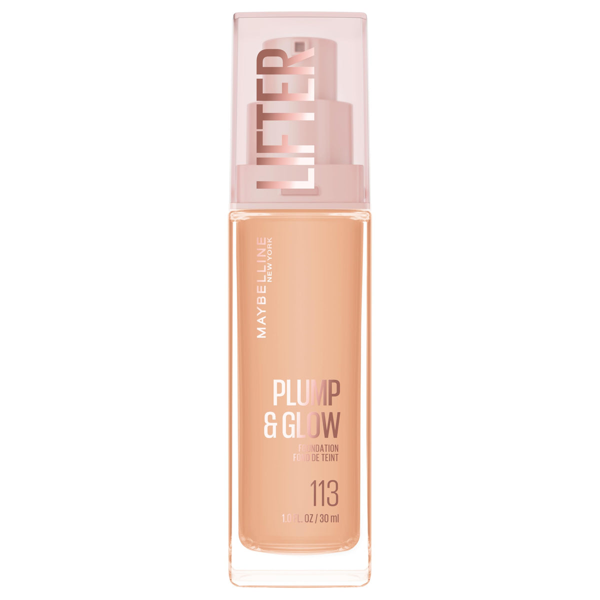 Maybelline Lifter Plump & Glow: envase y etiqueta, presentación lista para uso diario