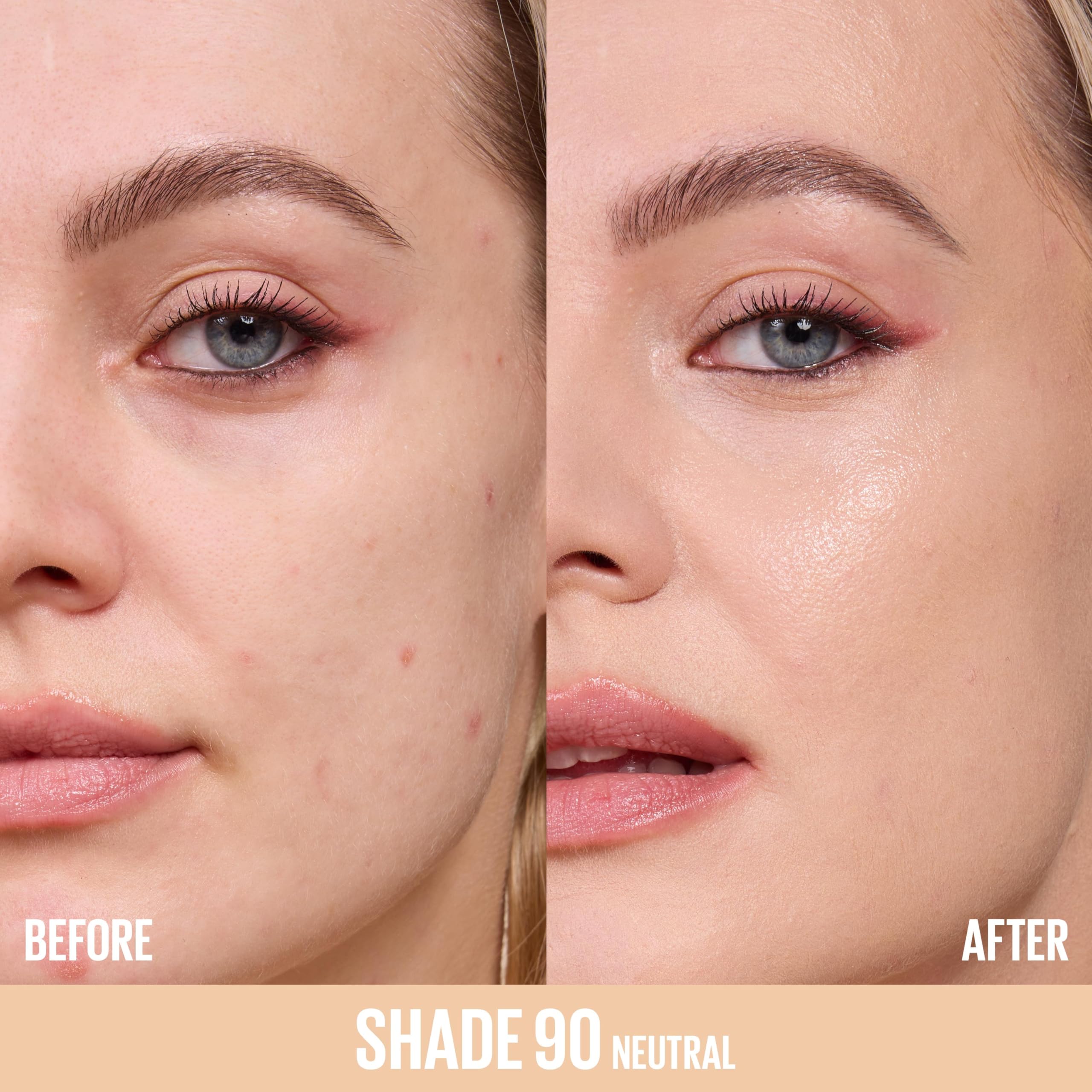 Maybelline Lifter Plump & Glow: textura piel suave con acabado natural.