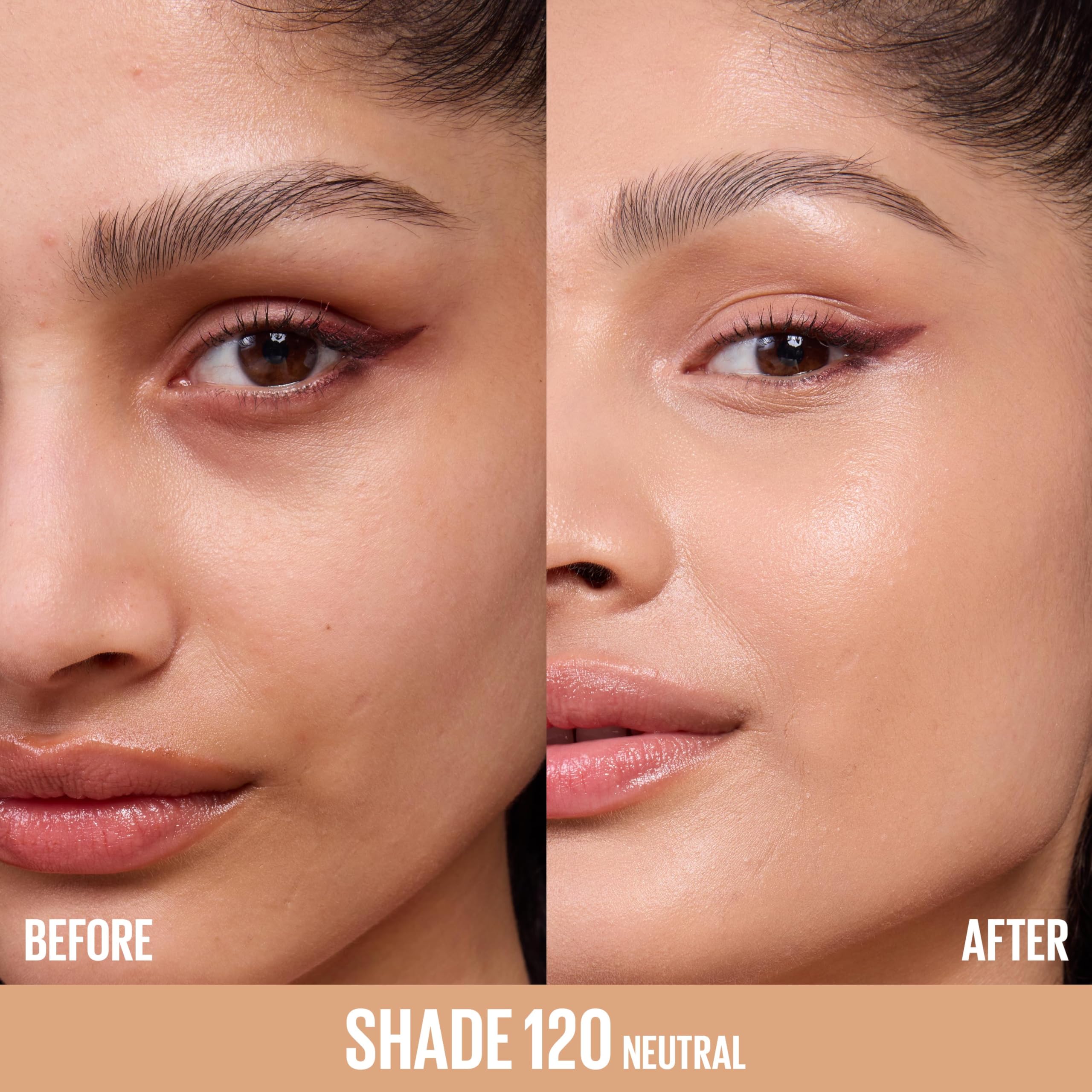 Maybelline Lifter Plump & Glow, textura en rostro, mejora tono y brillo