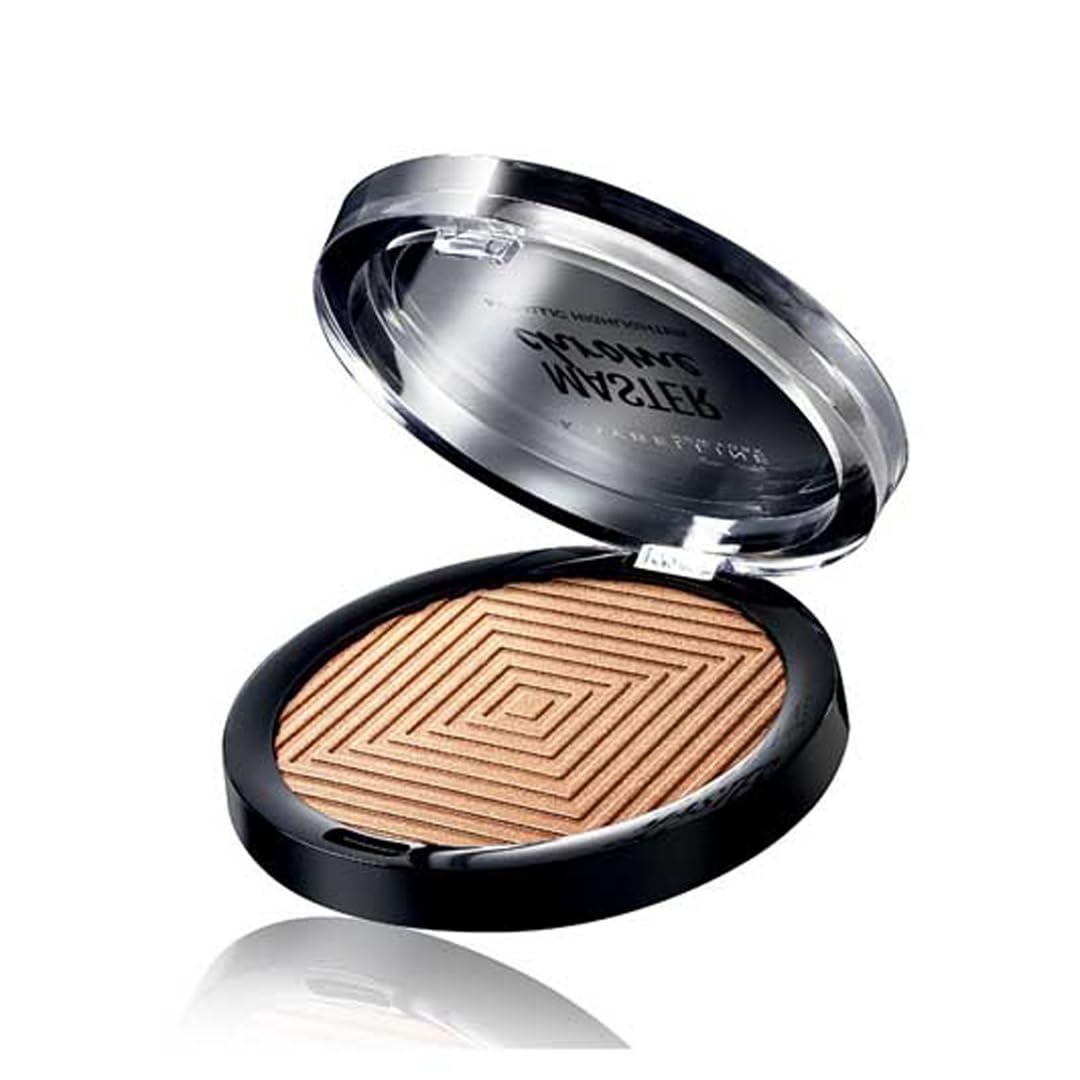 Brillo metálico resplandeciente en rostro con Maybelline Master Chrome