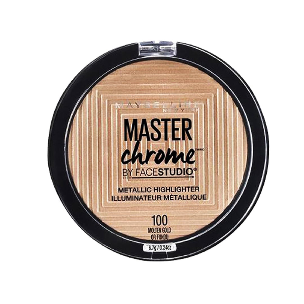 Maybelline Master Chrome oro fundido en la frente para realzar pómulos