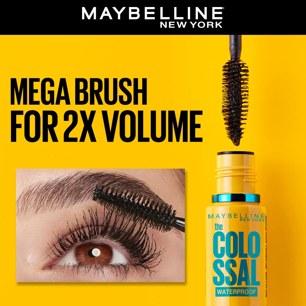 Maybelline New York Colossal Big Shot demonstrates root-to-tip volume during application