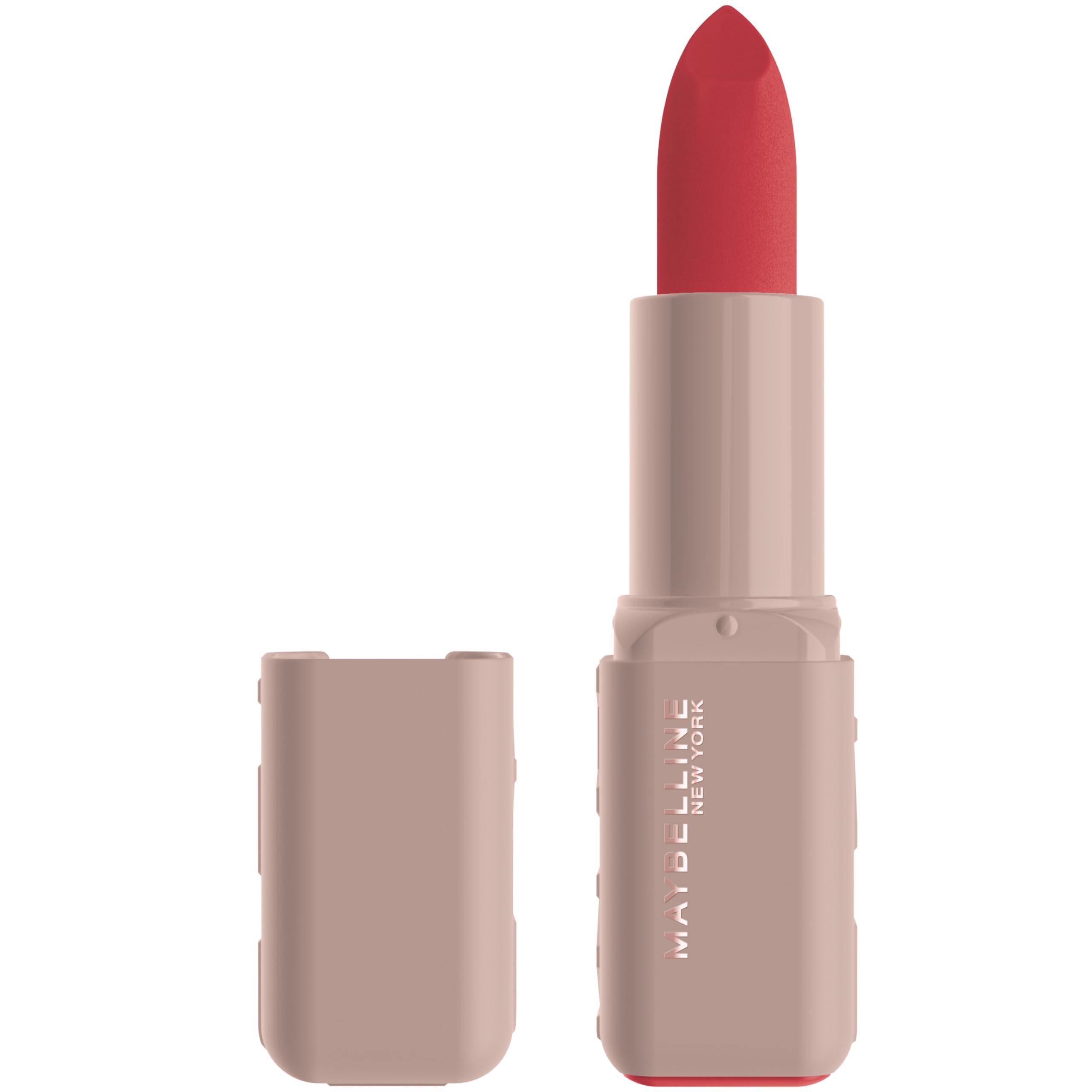 Maybelline Serum Lipstick, aplicación precisa con bala ergonómica para color uniforme.