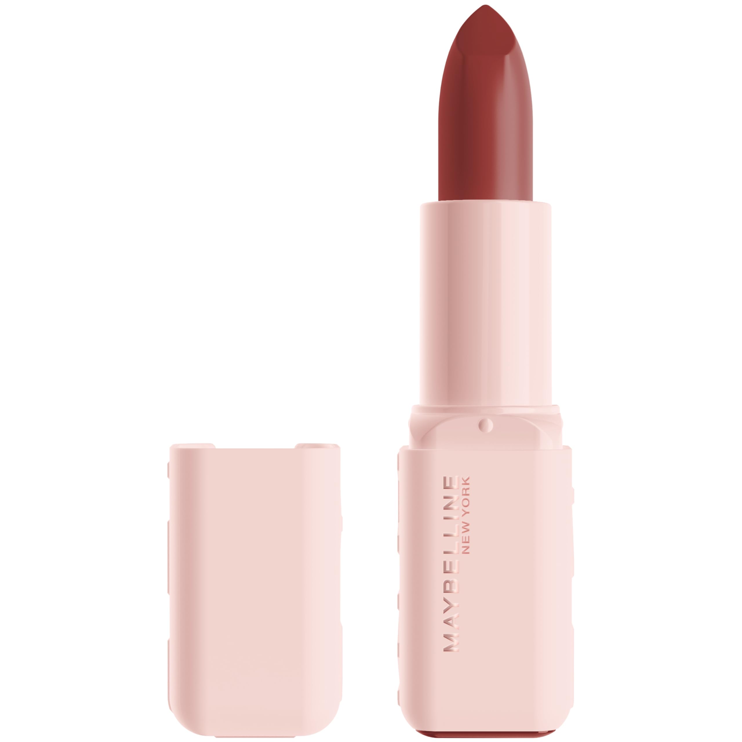 MAYBELLINE Serum Lipstick bala ergonómica facilita aplicación precisa.