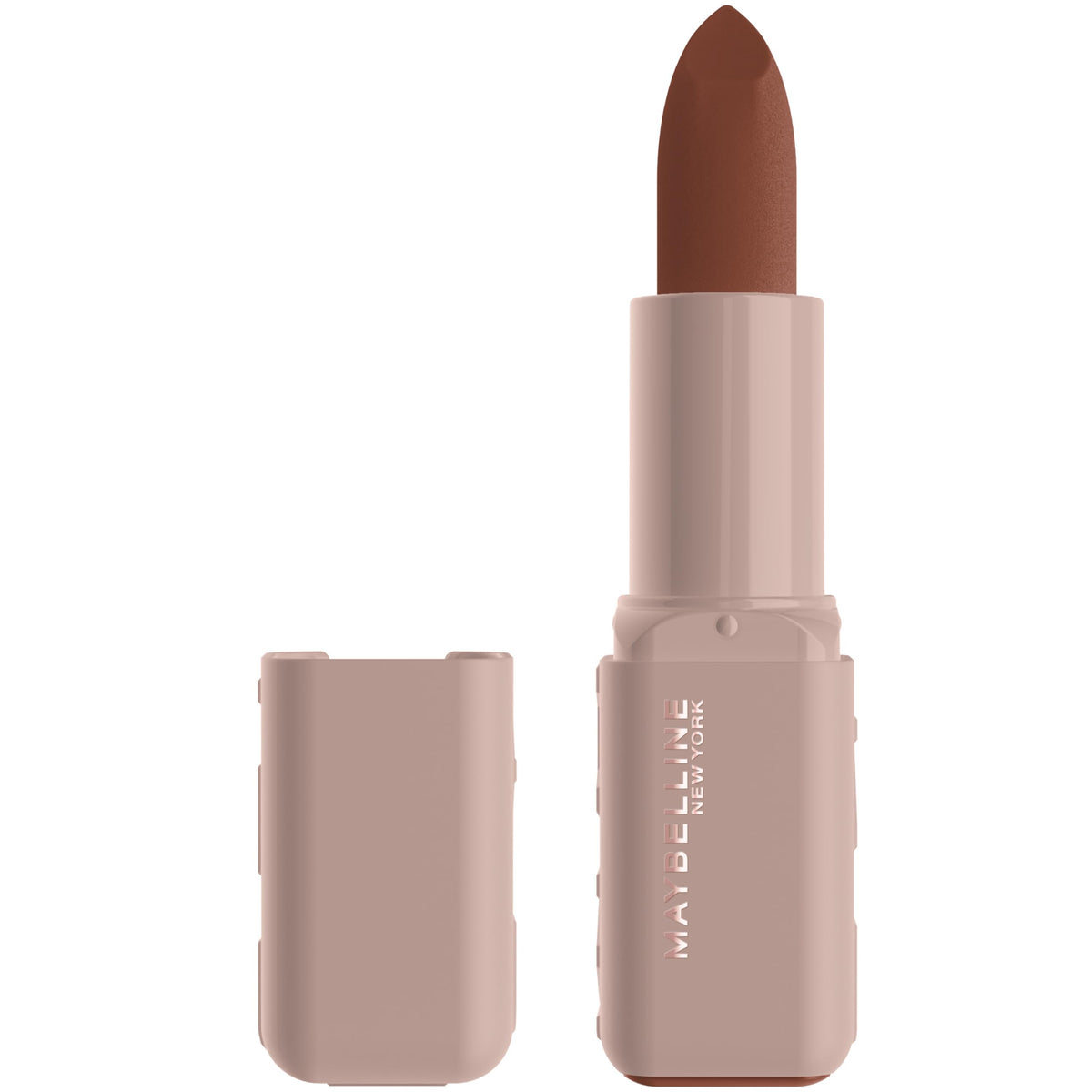 MAYBELLINE Serum Lipstick Avenue A tono marrón profundo, acabado sedoso para labios suaves
