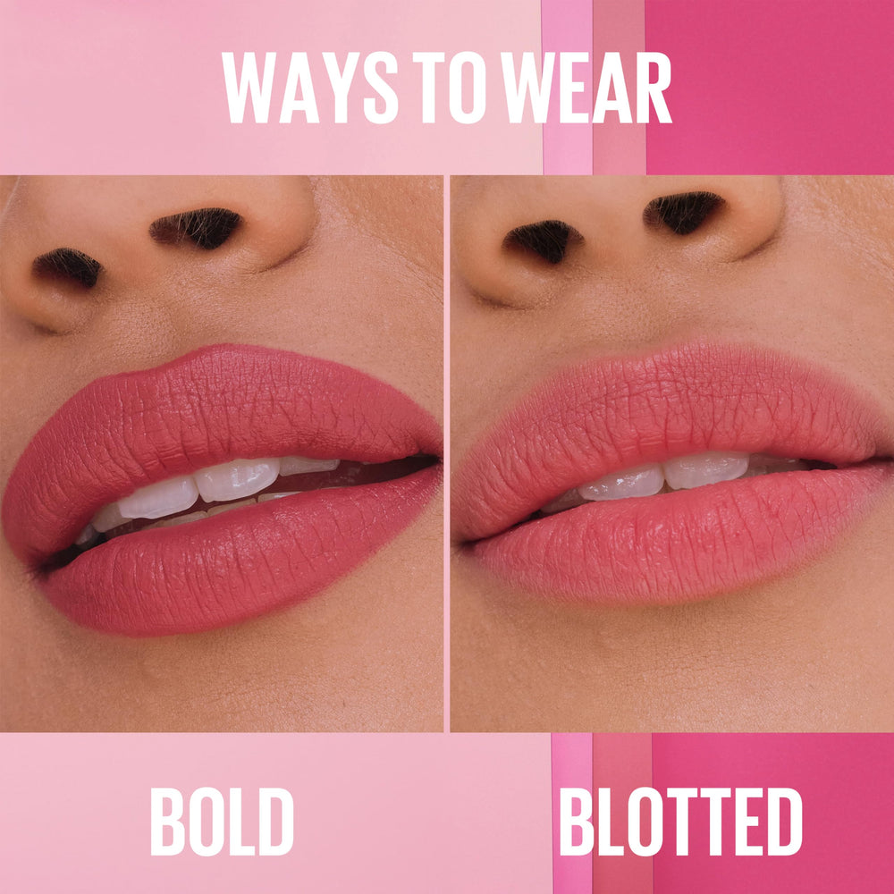 MAYBELLINE Serum Lipstick duración prolongada para retoques mínimos.