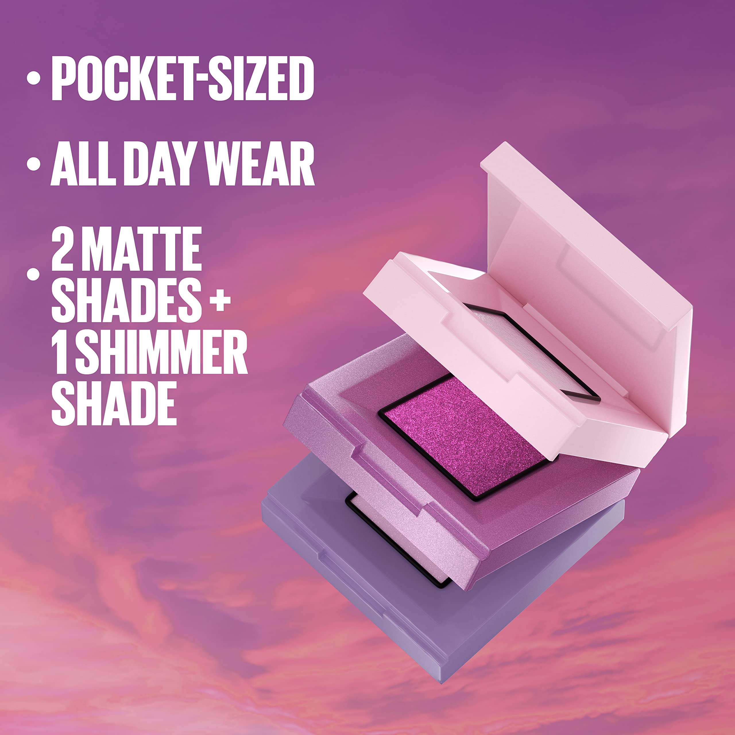 Pigmento alto de Maybelline Shadow Blocks para días activos.