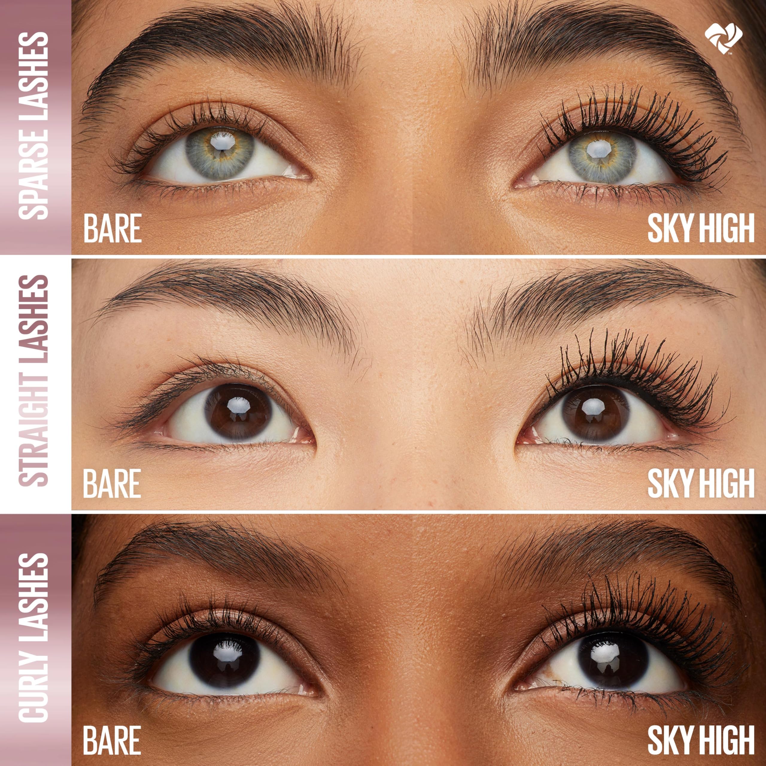 Maybelline Sky High Brillo Superpuesto para ojos, acabado destellante.