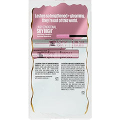 Sky High Mascara Blackest Black de MAYBELLINE, longitud extrema para pestañas definidas.