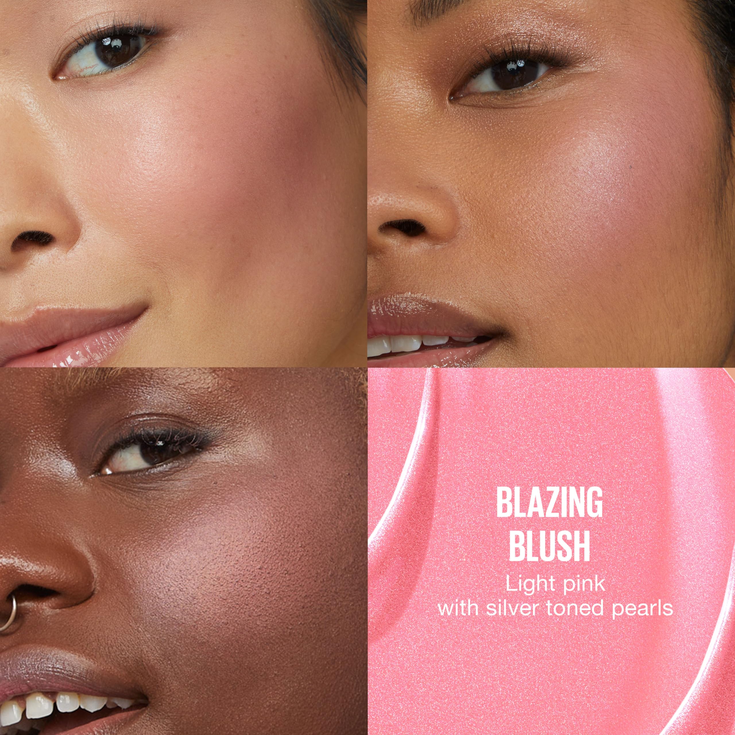Maybelline Sunkisser swatch on cheek highlighting buildable color and natural radiance