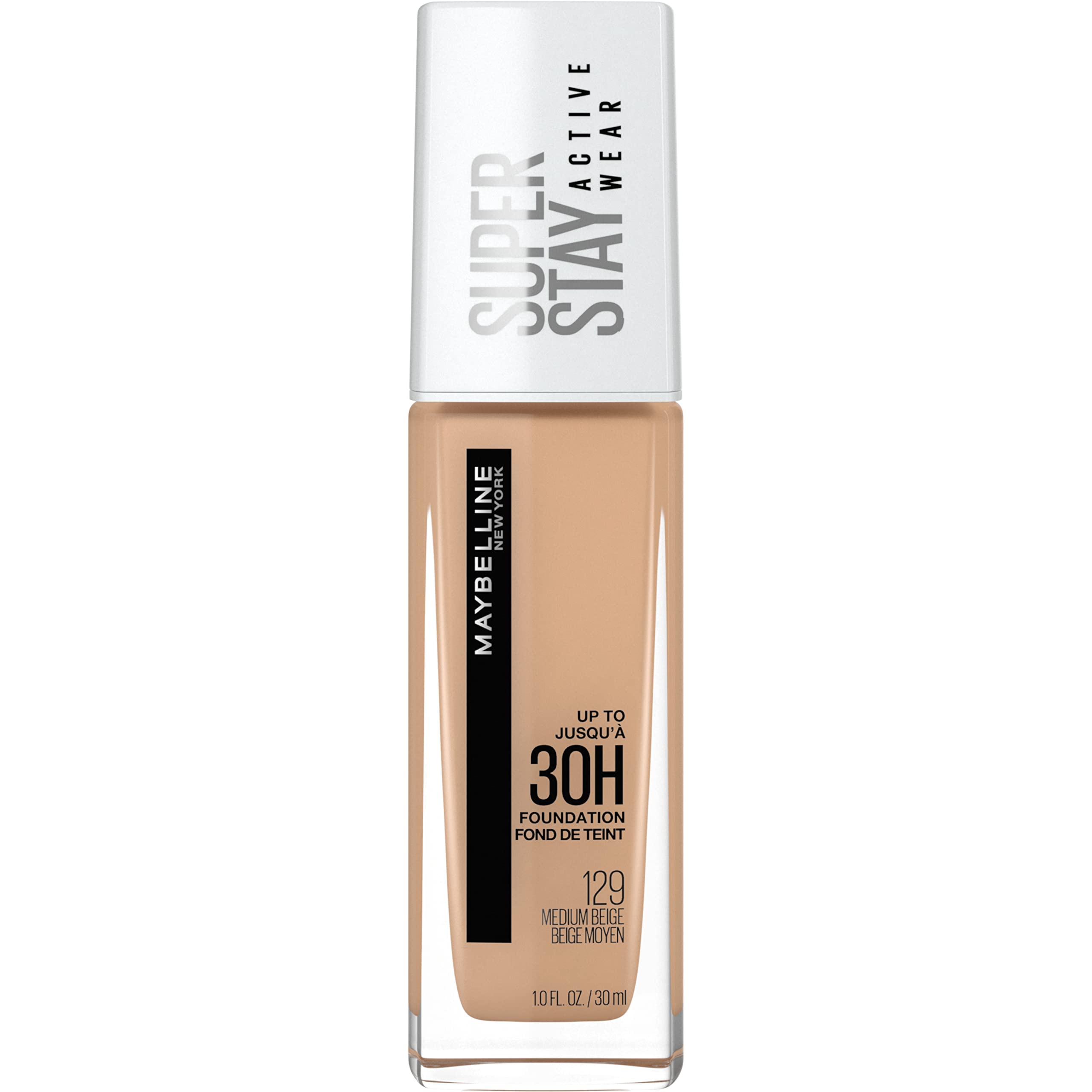 Maybelline Super Stay: cobertura total en botella para cobertura duradera.