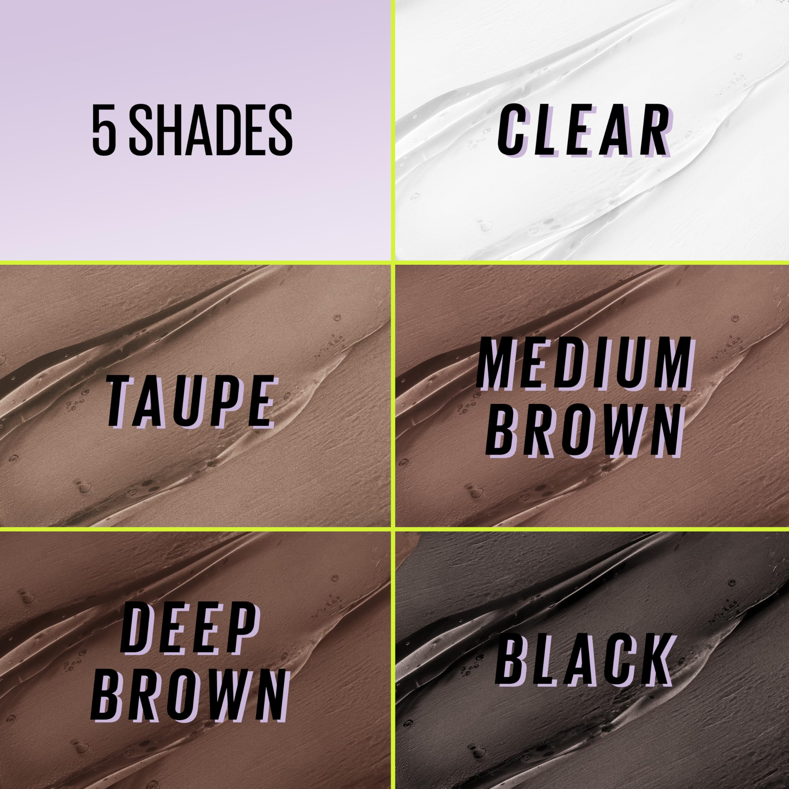 Compact packaging and included brush for quick, everyday brow grooming from Maybelline Brow Glue.