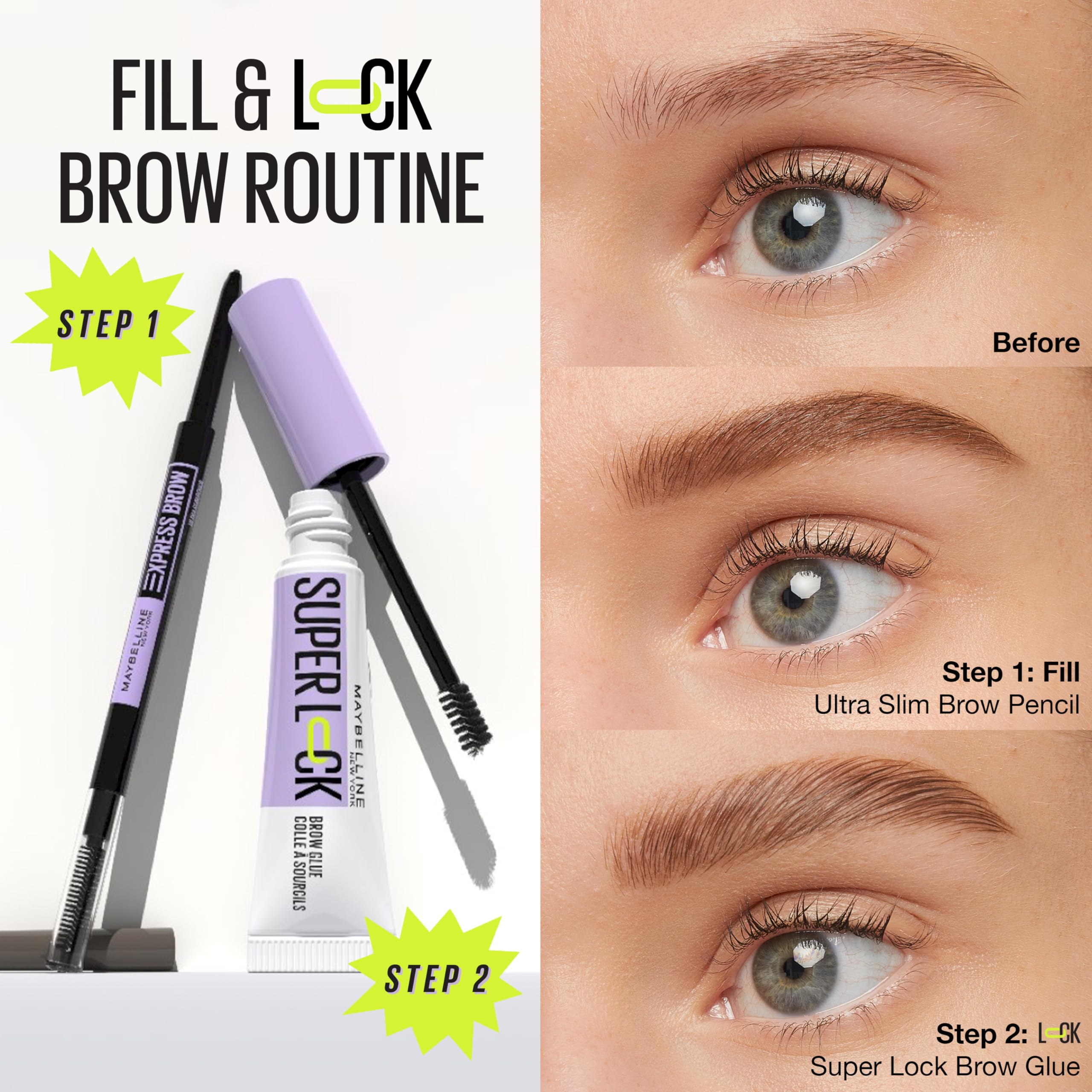 Maybelline Super Lock Brow Glue es ideal para uso diario