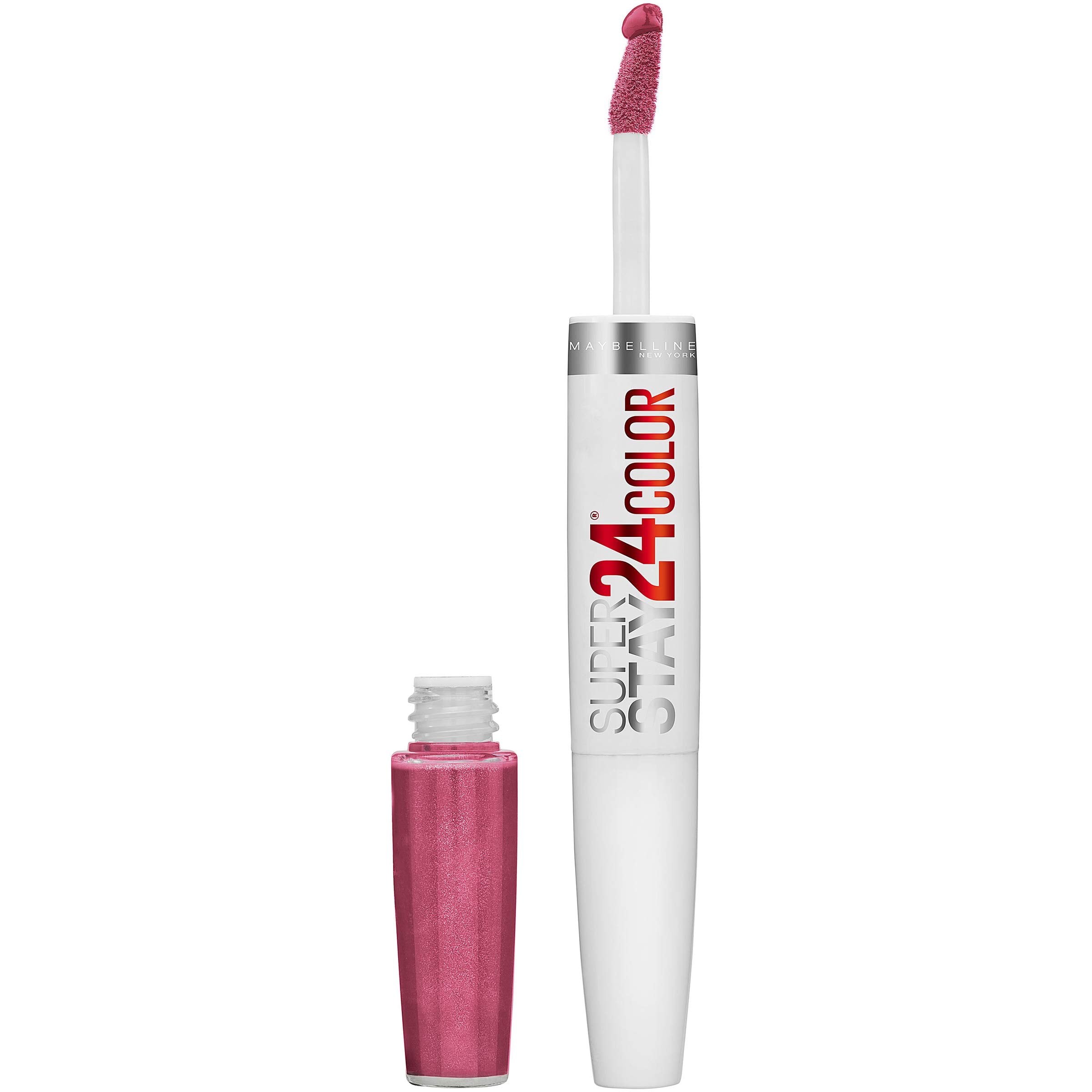 Maybelline Super Stay 24 muestra aplicador preciso para color intenso.